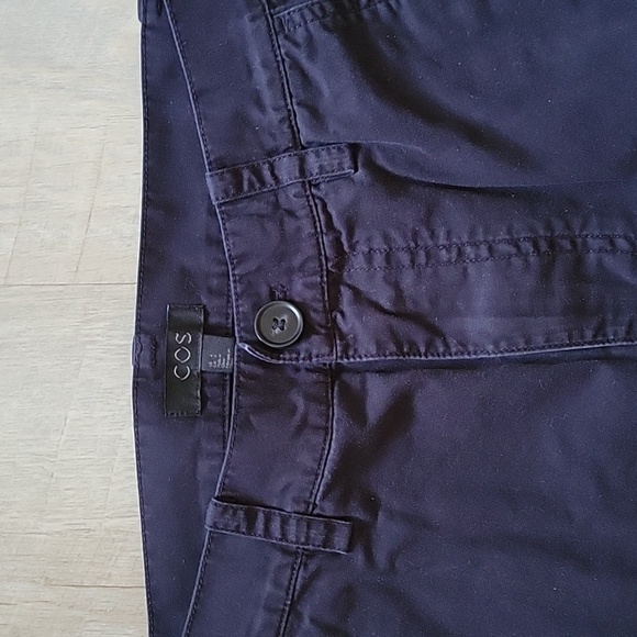 COS navy blue cropped pants size US 4 - Picture 3 of 10